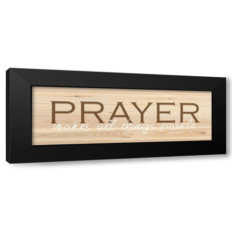 Prayer  Black Modern Wood Framed Art Print with Double Matting by Kimberly, Allen