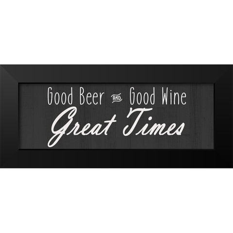 Great Time Black Modern Wood Framed Art Print by Kimberly, Allen
