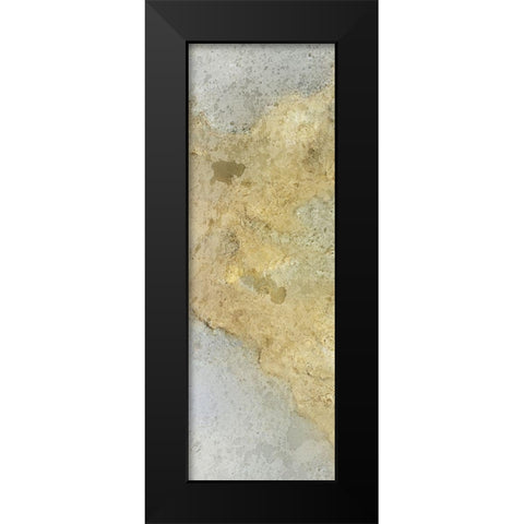Golden Stream A Black Modern Wood Framed Art Print by Kimberly, Allen