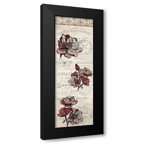 Magnolia Panel Black Modern Wood Framed Art Print with Double Matting by Kimberly, Allen