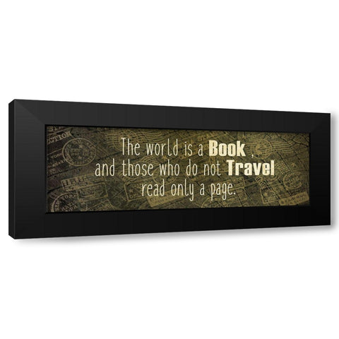 Wanderlust 6 Black Modern Wood Framed Art Print by Kimberly, Allen