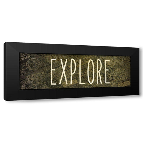 Wanderlust 3 Black Modern Wood Framed Art Print with Double Matting by Kimberly, Allen