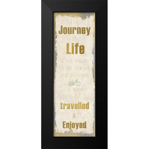 Lifes Journey 5 Black Modern Wood Framed Art Print by Kimberly, Allen