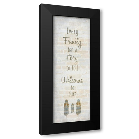 Family D Black Modern Wood Framed Art Print by Kimberly, Allen