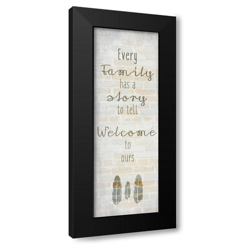 Family Time 6 Black Modern Wood Framed Art Print with Double Matting by Kimberly, Allen