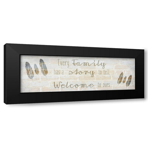 Family Time 6b Black Modern Wood Framed Art Print with Double Matting by Kimberly, Allen