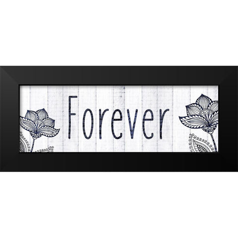 Always Love 6 Black Modern Wood Framed Art Print by Kimberly, Allen