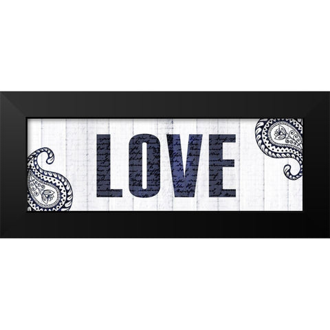 Always Love 3 Black Modern Wood Framed Art Print by Kimberly, Allen