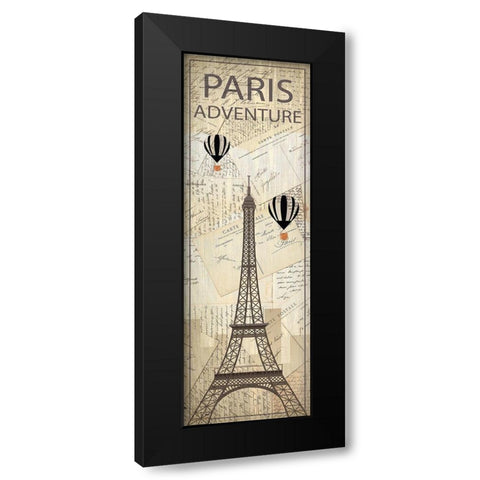 Hello Travel 2 Black Modern Wood Framed Art Print by Kimberly, Allen