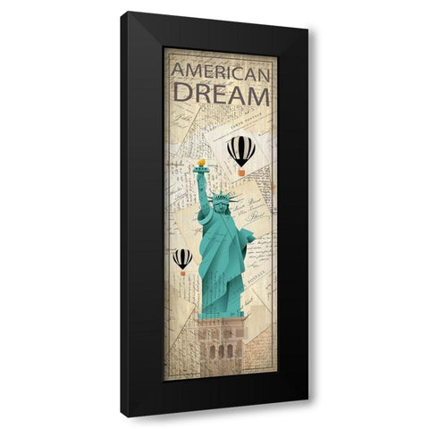 Hello Travel 3 Black Modern Wood Framed Art Print with Double Matting by Kimberly, Allen