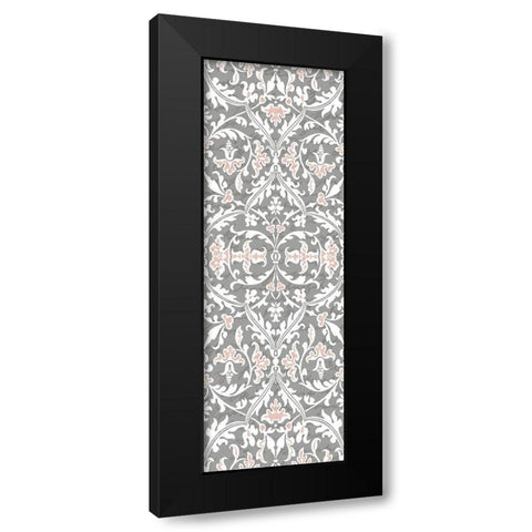Hydrangea Paris Grey Panel 1 Black Modern Wood Framed Art Print with Double Matting by Kimberly, Allen