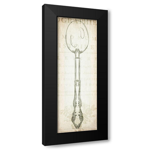 Cutlery 2 Black Modern Wood Framed Art Print by Kimberly, Allen
