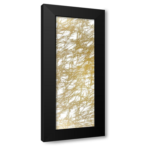 Cross Hatched 1 Black Modern Wood Framed Art Print by Kimberly, Allen