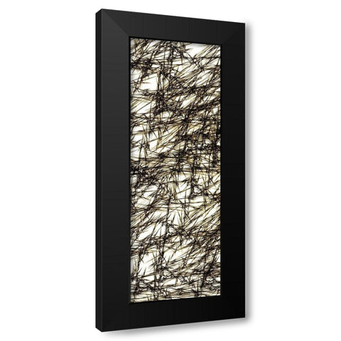Cross Hatched 2 Black Modern Wood Framed Art Print with Double Matting by Kimberly, Allen