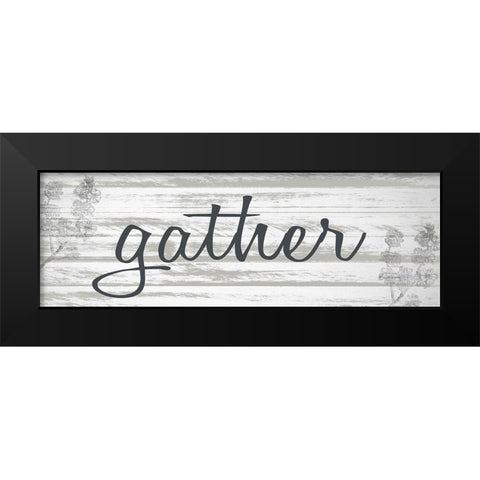 Gather Black Modern Wood Framed Art Print by Allen, Kimberly