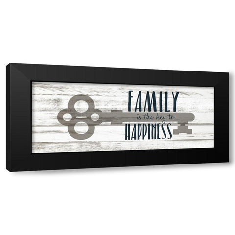 The Key to Happiness Black Modern Wood Framed Art Print with Double Matting by Kimberly, Allen