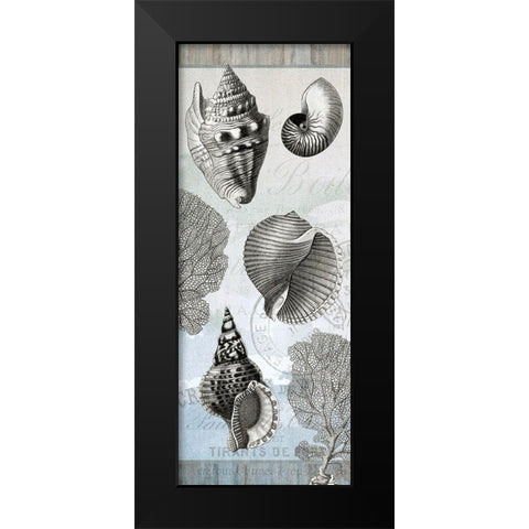 Seaside A Black Modern Wood Framed Art Print by Kimberly, Allen