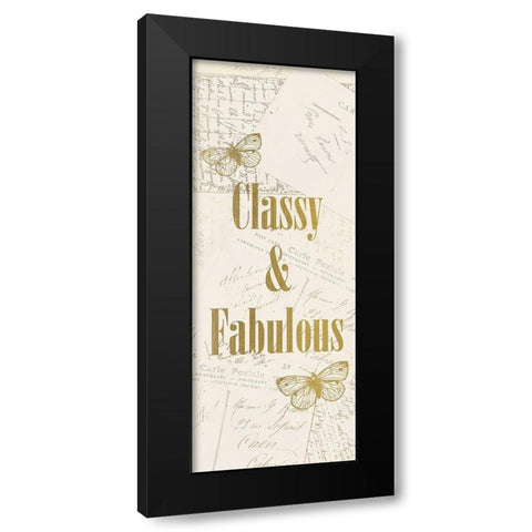 Fashion Panel Black Modern Wood Framed Art Print by Kimberly, Allen