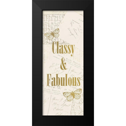 Fashion Panel Black Modern Wood Framed Art Print by Kimberly, Allen