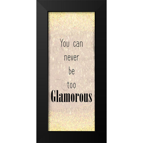 Glamour Panel Black Modern Wood Framed Art Print by Kimberly, Allen
