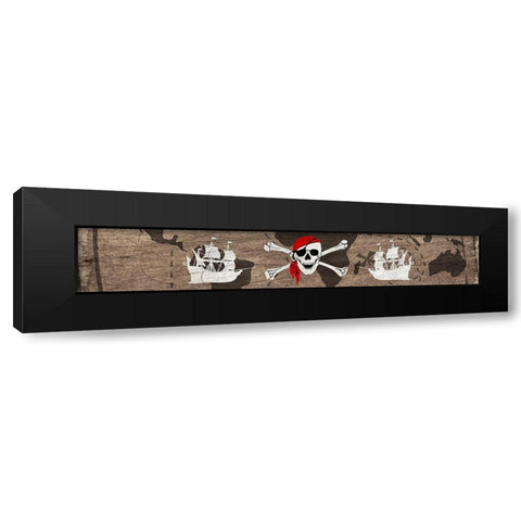 Ahoy Black Modern Wood Framed Art Print by Kimberly, Allen