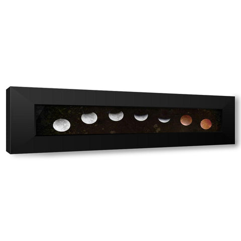 Moons Black Modern Wood Framed Art Print by Kimberly, Allen