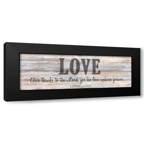Verse Panel C Black Modern Wood Framed Art Print with Double Matting by Kimberly, Allen
