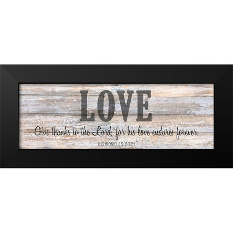 Verse Panel C Black Modern Wood Framed Art Print by Kimberly, Allen
