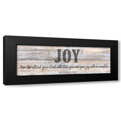 Verse Panel D Black Modern Wood Framed Art Print with Double Matting by Kimberly, Allen