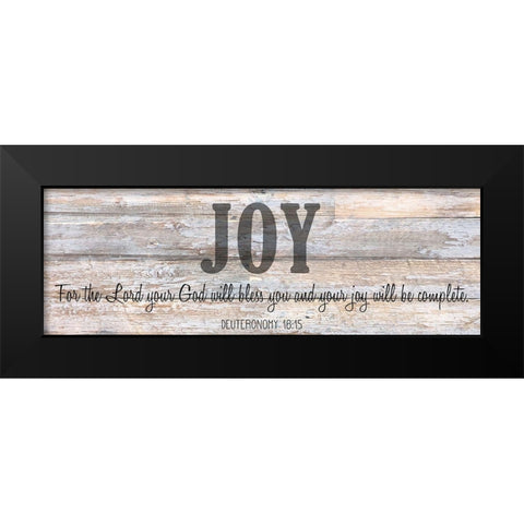 Verse Panel D Black Modern Wood Framed Art Print by Kimberly, Allen