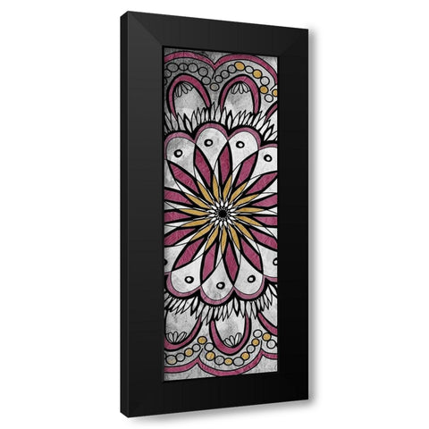 Mandala Panel 1 Black Modern Wood Framed Art Print by Kimberly, Allen