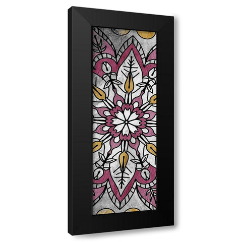 Mandala Panel 2 Black Modern Wood Framed Art Print by Kimberly, Allen