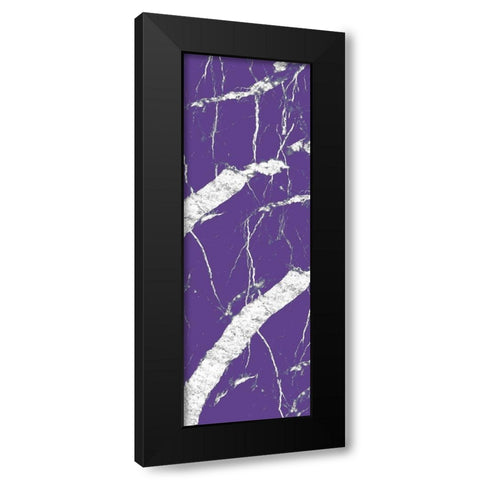Violet Streams 1 Black Modern Wood Framed Art Print with Double Matting by Kimberly, Allen