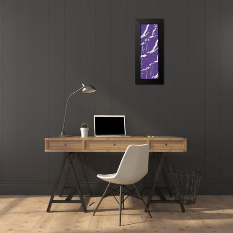 Violet Streams 2 Black Modern Wood Framed Art Print by Kimberly, Allen
