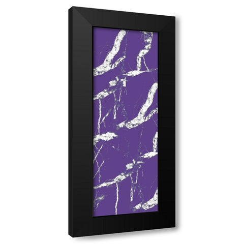 Violet Streams 2 Black Modern Wood Framed Art Print with Double Matting by Kimberly, Allen