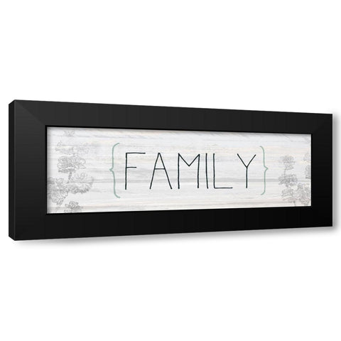Family Black Modern Wood Framed Art Print by Kimberly, Allen