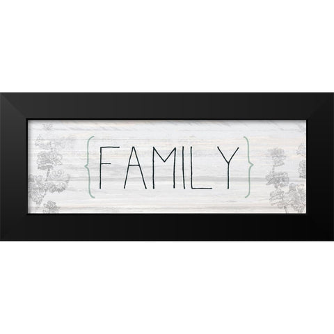 Family Black Modern Wood Framed Art Print by Kimberly, Allen