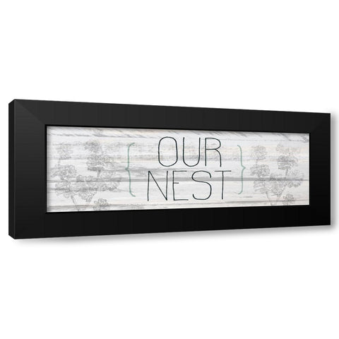Our Nest Black Modern Wood Framed Art Print with Double Matting by Kimberly, Allen