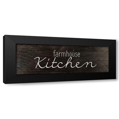Farmhouse Kitchen Black Modern Wood Framed Art Print with Double Matting by Kimberly, Allen