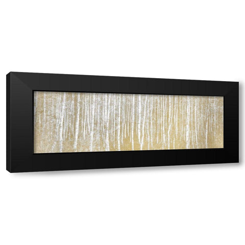 Forest in Gold Black Modern Wood Framed Art Print with Double Matting by Kimberly, Allen