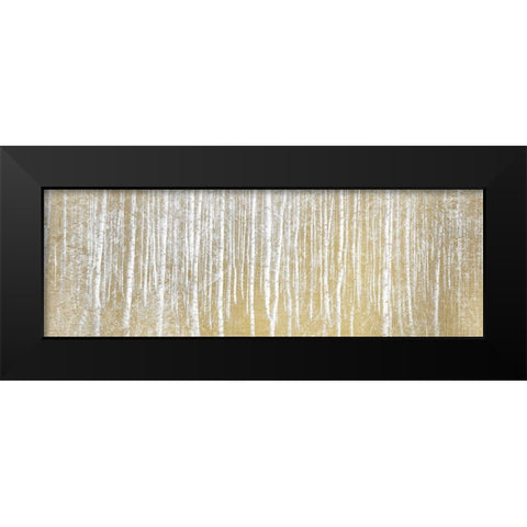 Forest in Gold Black Modern Wood Framed Art Print by Kimberly, Allen