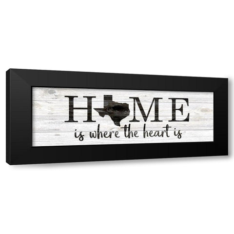 Texas Home Black Modern Wood Framed Art Print with Double Matting by Kimberly, Allen