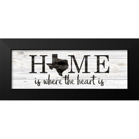 Texas Home Black Modern Wood Framed Art Print by Kimberly, Allen