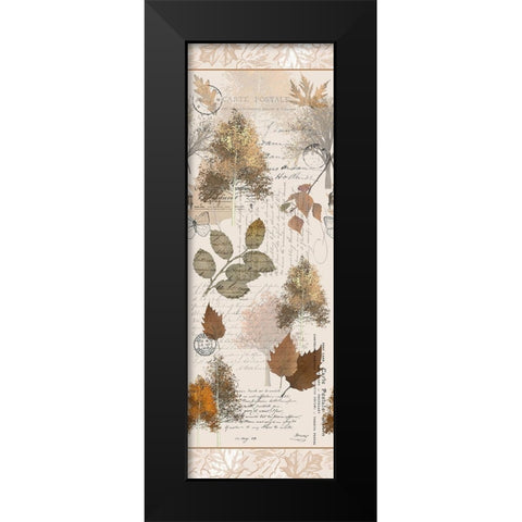 My Fall Panel Black Modern Wood Framed Art Print by Kimberly, Allen