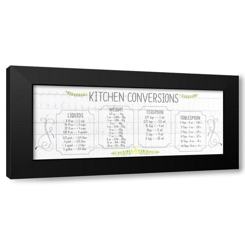 Kitchen Conversion A Black Modern Wood Framed Art Print by Kimberly, Allen