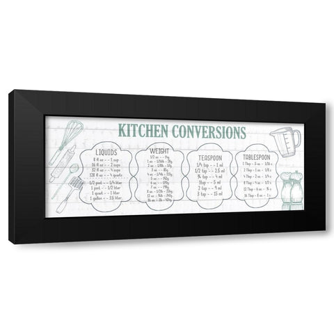 Kitchen Conversion C Black Modern Wood Framed Art Print with Double Matting by Kimberly, Allen