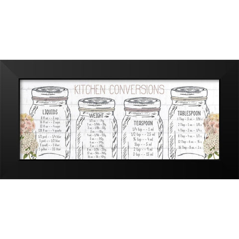 Kitchen Conversion D Black Modern Wood Framed Art Print by Kimberly, Allen