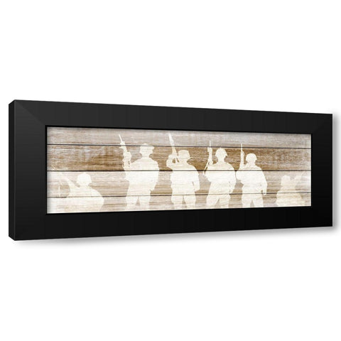 In the Military 1 Black Modern Wood Framed Art Print with Double Matting by Kimberly, Allen