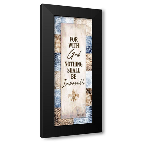 Nothing Black Modern Wood Framed Art Print by Kimberly, Allen