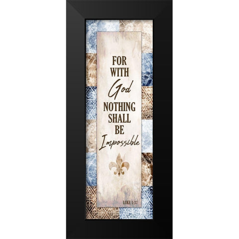 Nothing Black Modern Wood Framed Art Print by Kimberly, Allen